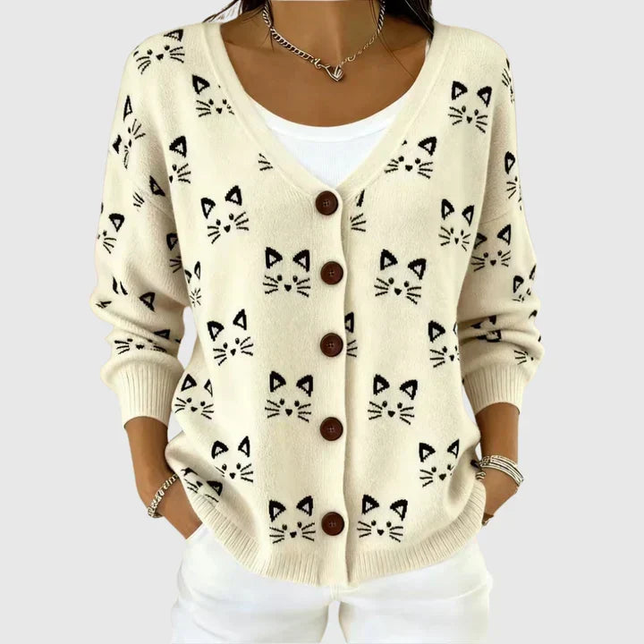 Sweter Kardigan z Kapturem