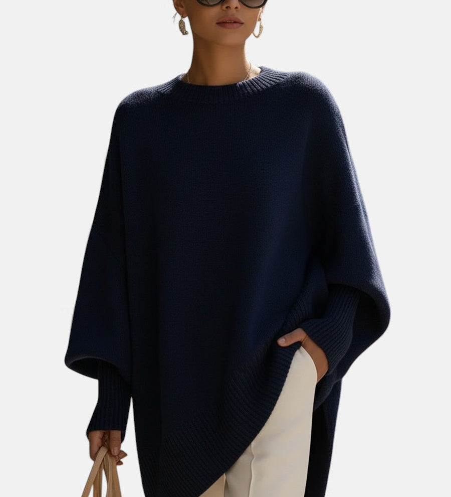Małgorzata - Luksusowy ponczo oversize