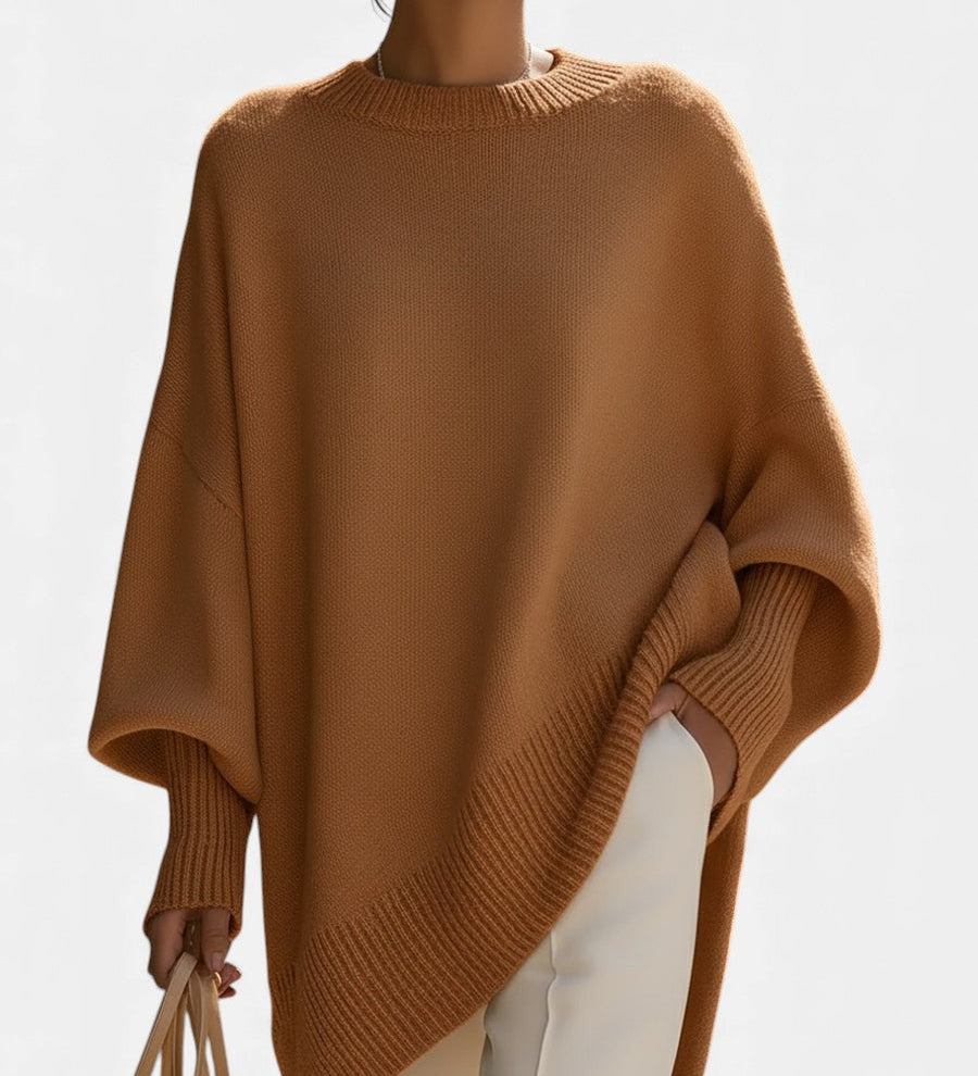 Małgorzata - Luksusowy ponczo oversize