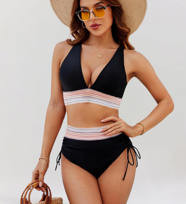 Bikini súprava s podporou brucha a vysokým pásom