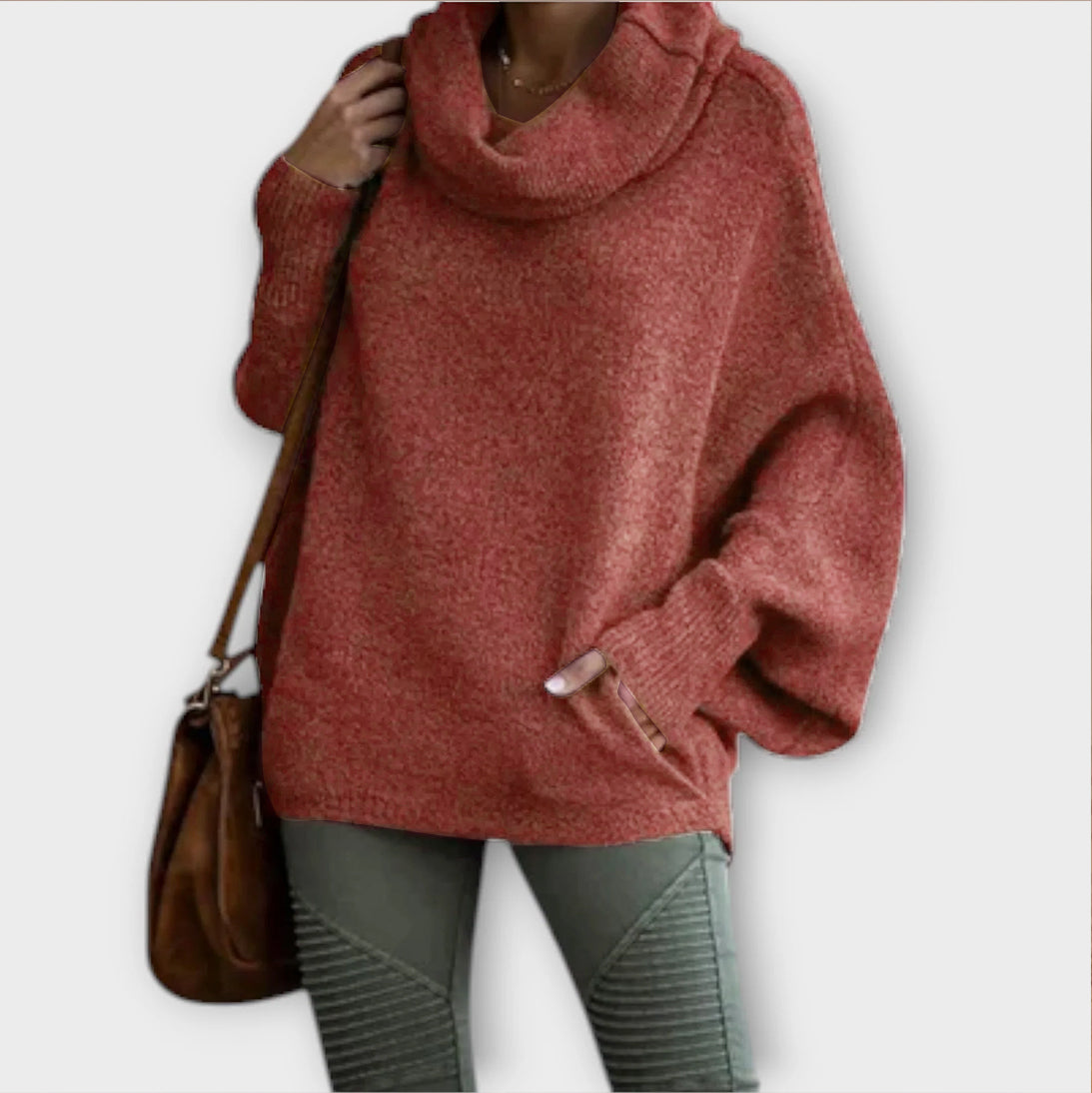 Ulrike – Elegancki damski sweter w stylu „tortoiseshell”
