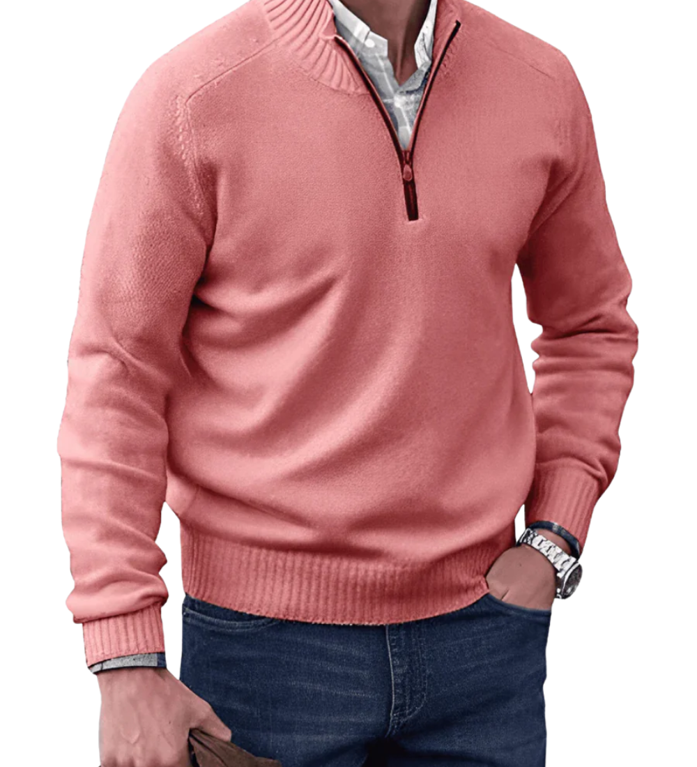 Casual – Męska bluza zapinana na zamek