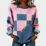 Tonnie - Bluza patchworkowa w kolorze blokowym