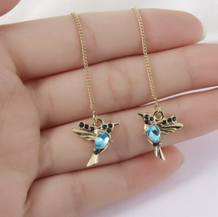 Hummingbird Necklace and Earrings