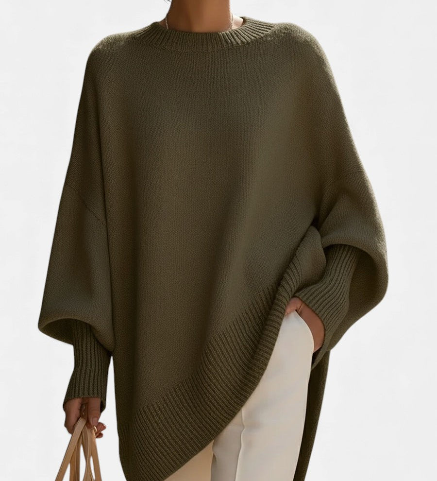 Małgorzata - Luksusowy ponczo oversize