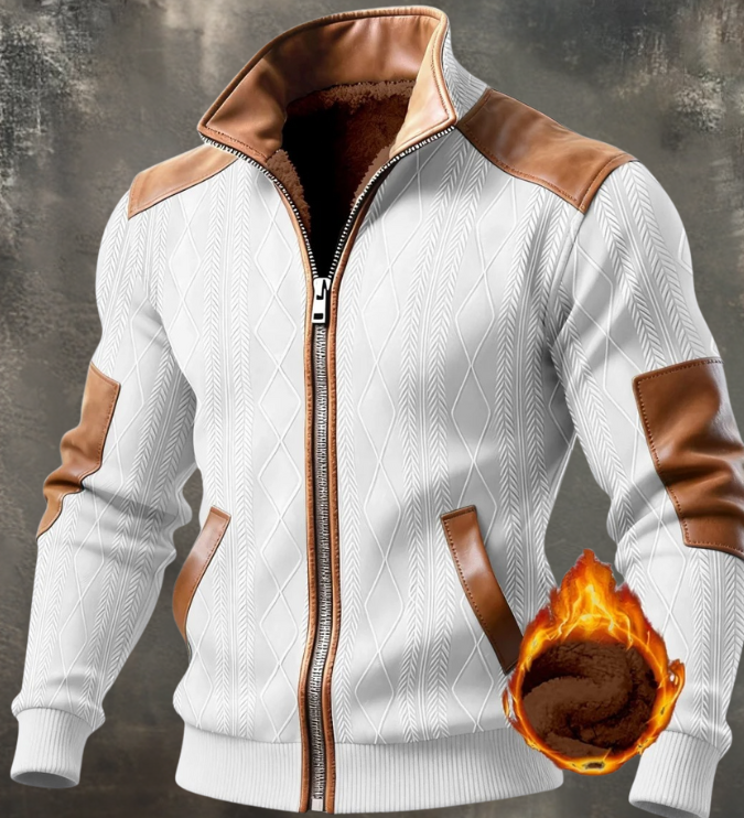 Noel - strukturalna kurtka z wysokim kołnierzem