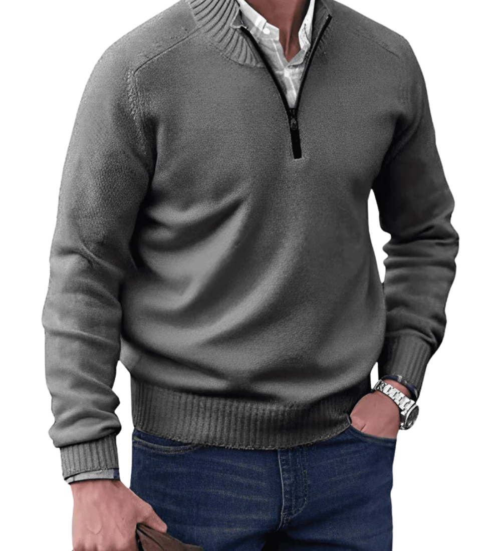 Casual – Męska bluza zapinana na zamek