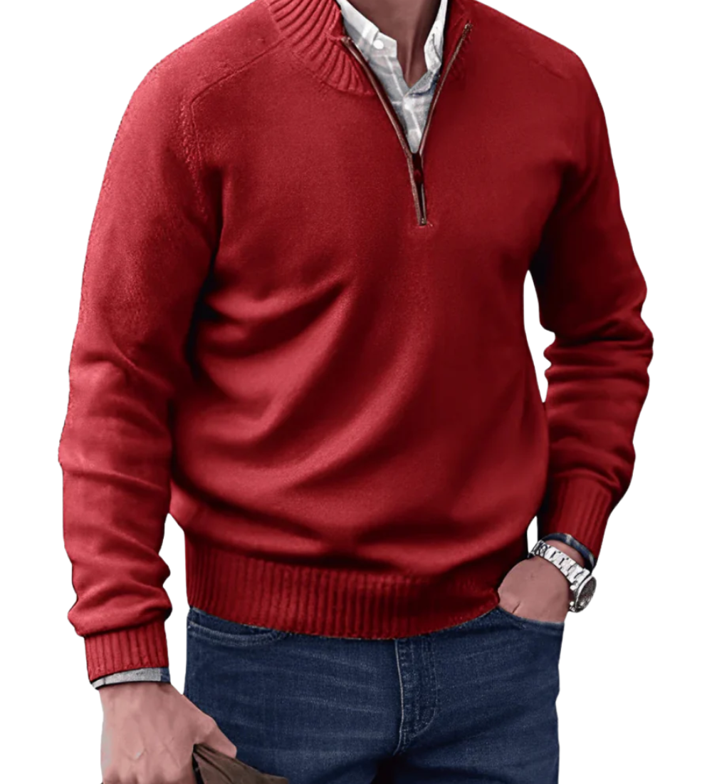 Casual – Męska bluza zapinana na zamek