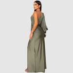 Meda - Elegancka maxi sukienka na jedno ramię