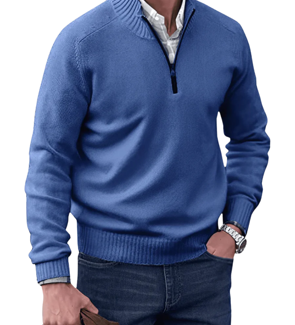 Casual – Męska bluza zapinana na zamek