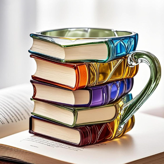 Artystyczny kubek 3D „Aurora – Motyw książkowy”