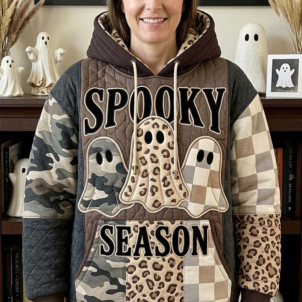 Hoodie z Duchami w Straszny Wzór