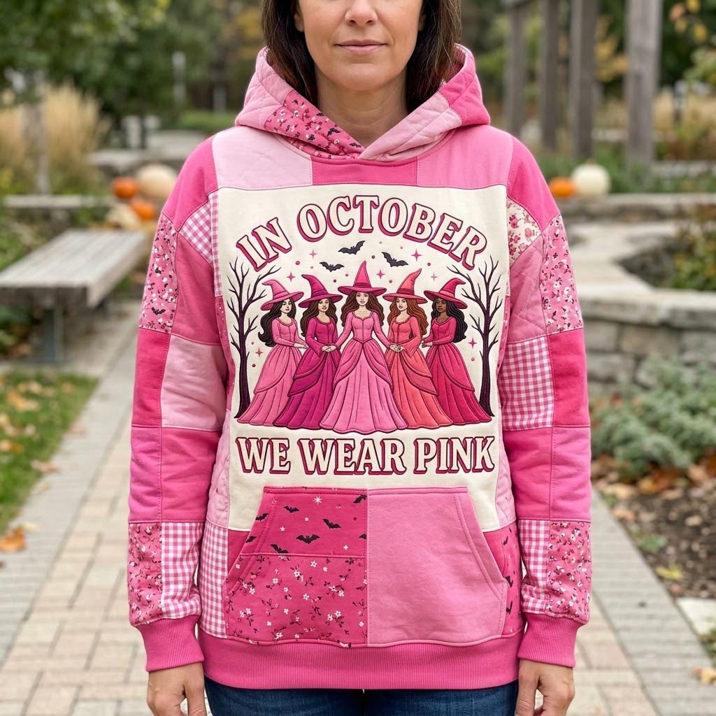 Różowa Magia Października Hoodie
