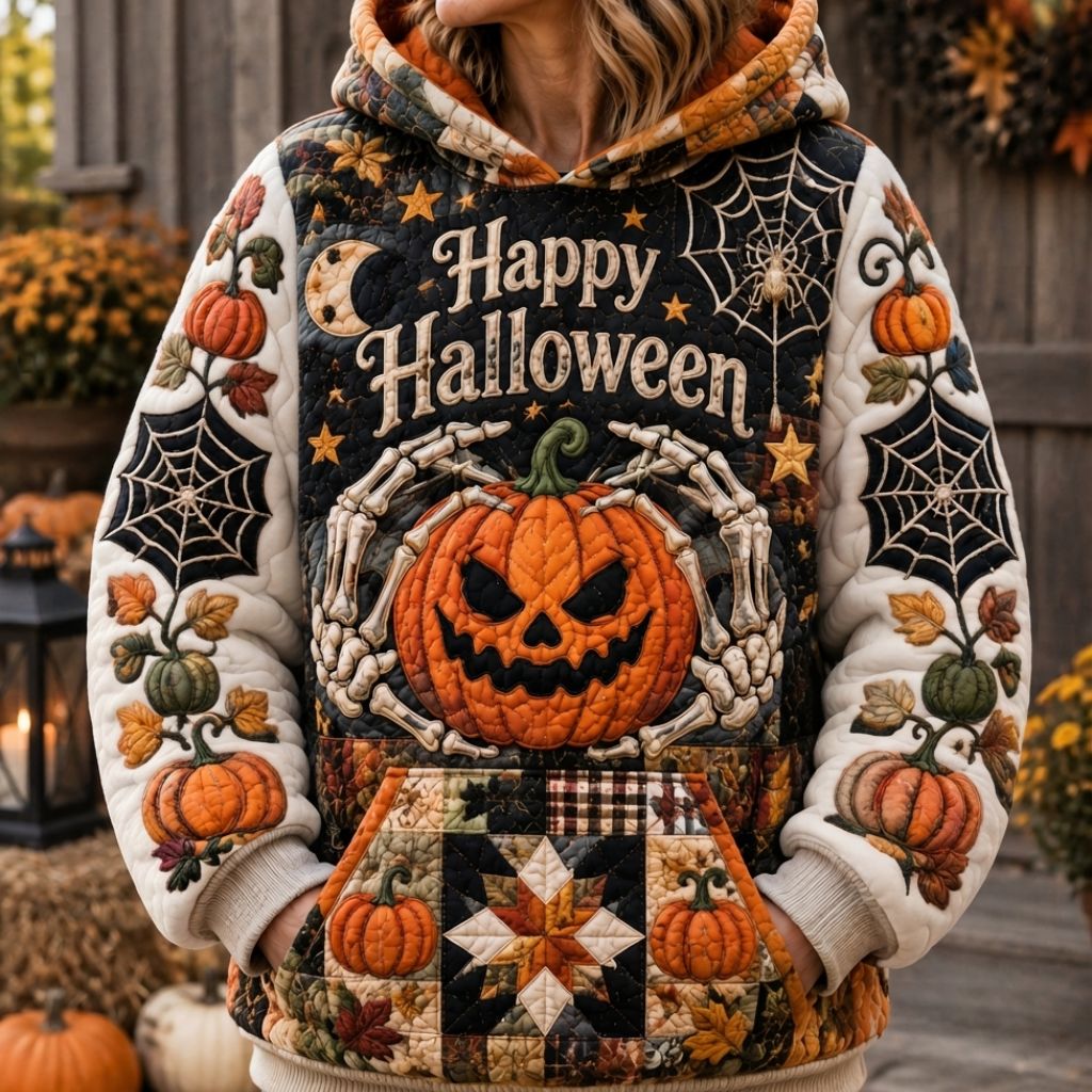 Zły Dyniowy Hoodie na Halloween