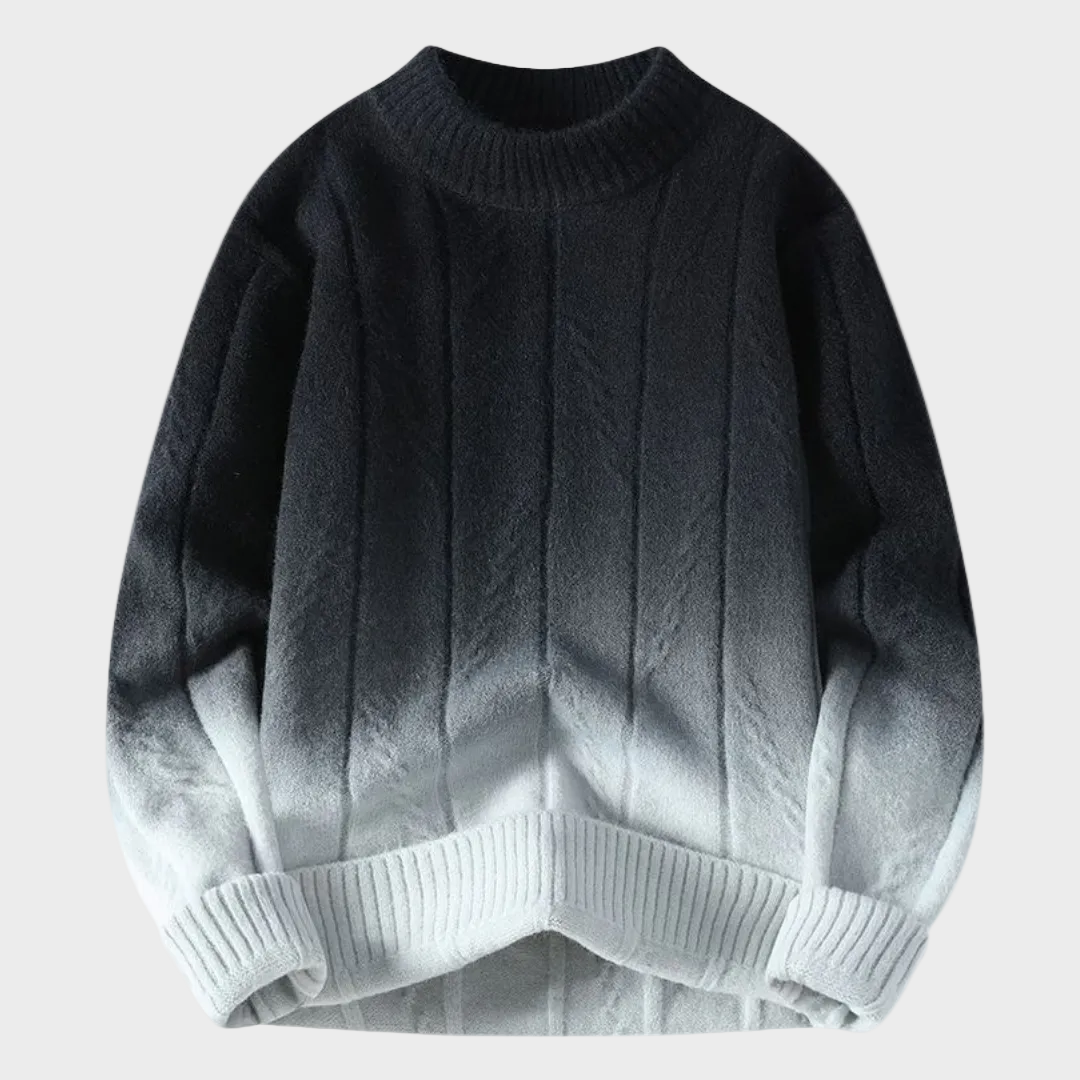 Sweter z gradientowym farbowaniem