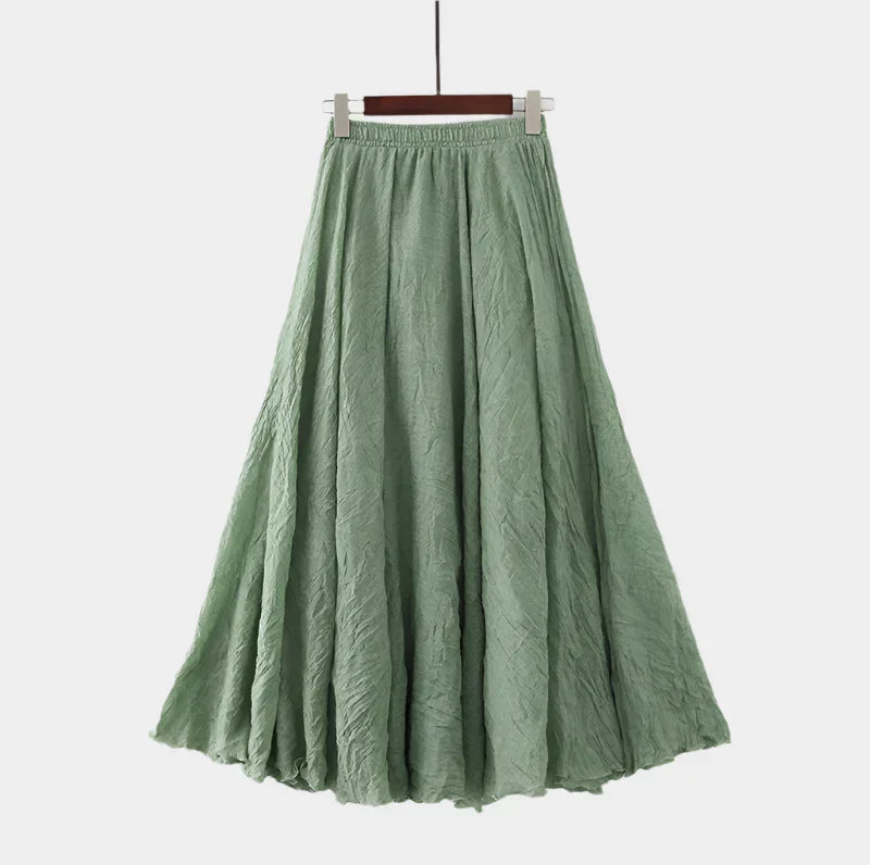 Elegantná Sukňa s Vysokým Pásom