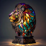 Olaf - Lampa witrażowa Magisk Lion