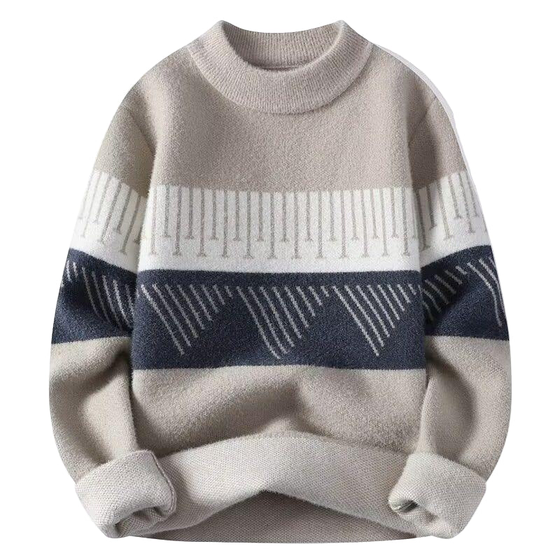 Faelan – Minimalistyczny Ciepły Sweter z Dzianiny