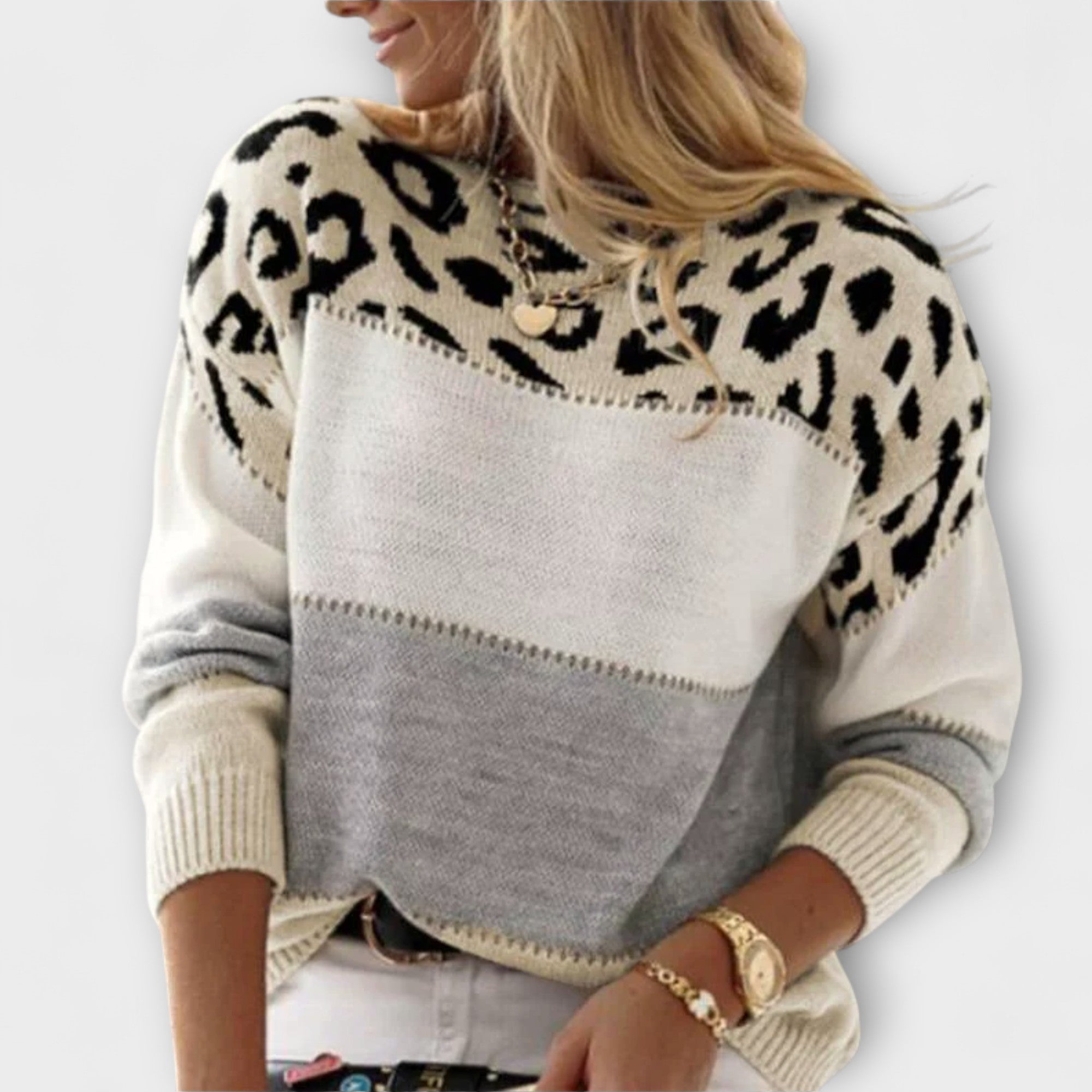 Cheyenne – Modny sweter damski w panterkę