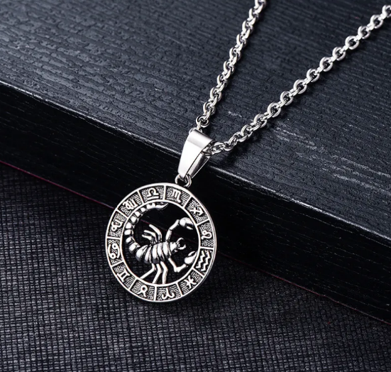 Cancer Sign Pendant in Stainless Steel