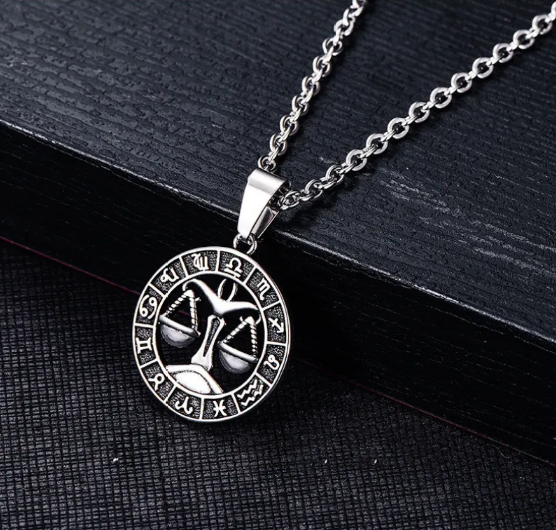 Cancer Sign Pendant in Stainless Steel