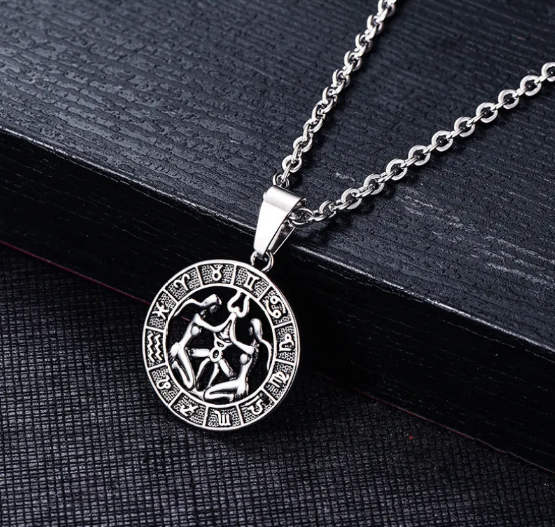 Cancer Sign Pendant in Stainless Steel