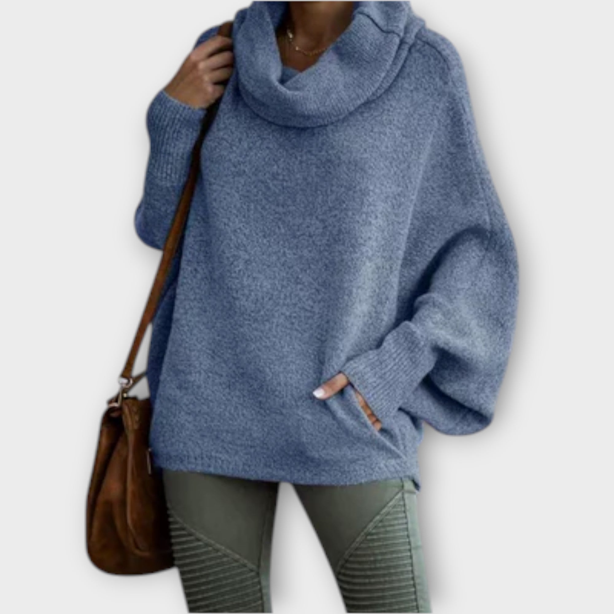 Ulrike – Elegancki damski sweter w stylu „tortoiseshell”