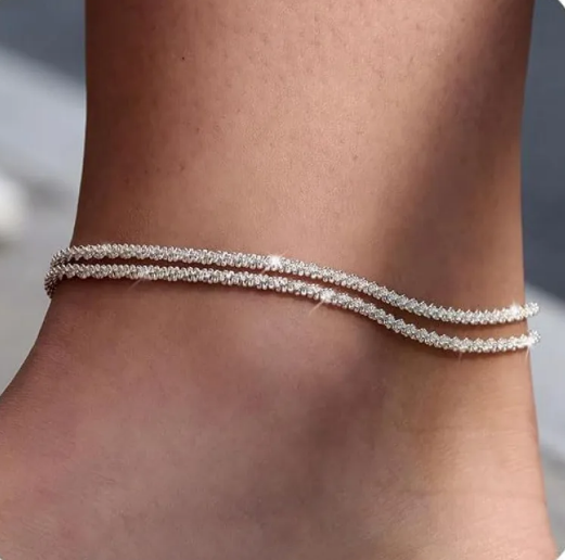 Ankle Bracelet with Chain for Beach Holidays