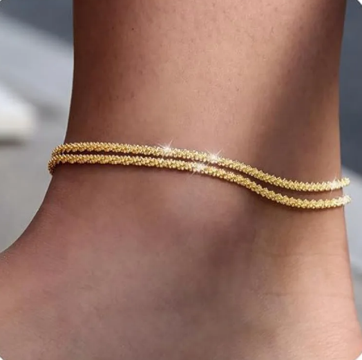 Ankle Bracelet with Chain for Beach Holidays