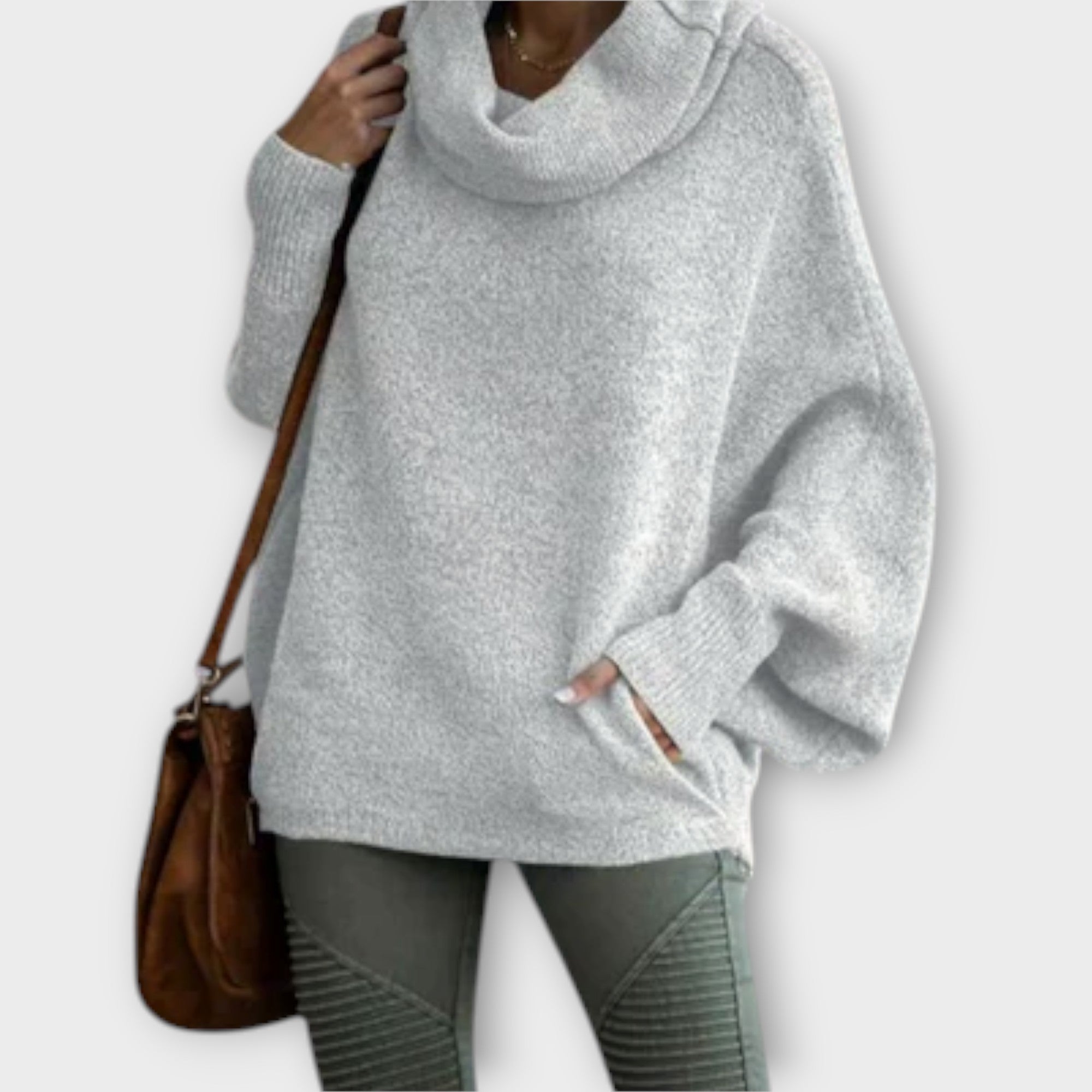 Ulrike – Elegancki damski sweter w stylu „tortoiseshell”