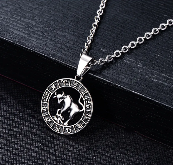 Cancer Sign Pendant in Stainless Steel