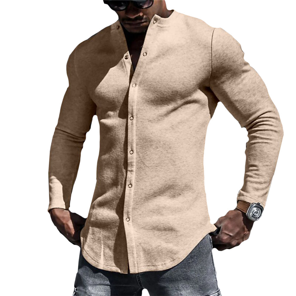 Dariusz - Koszula z Miękkiej Mieszanki w Stylu Casual