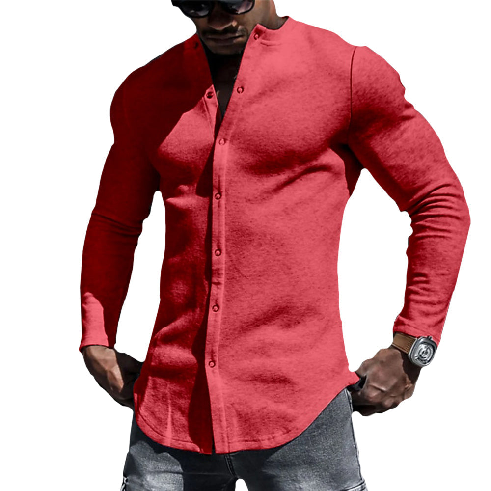 Dariusz - Koszula z Miękkiej Mieszanki w Stylu Casual