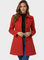Josephine - Damski zimowy trench coat z jednym guzikiem