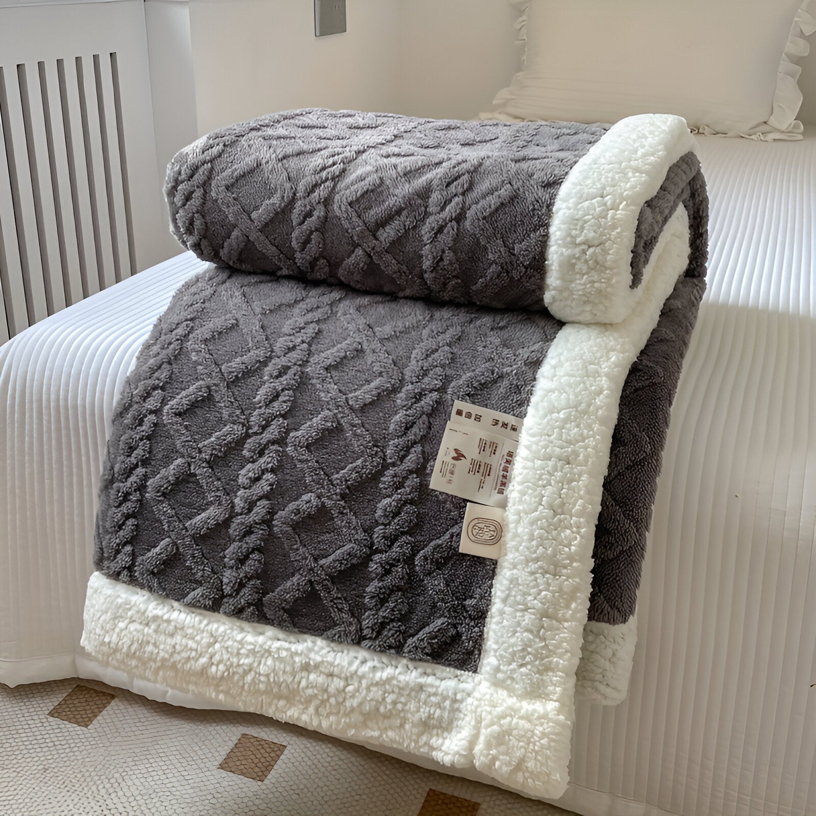 Sabina – Dwustronny Koc Fleece