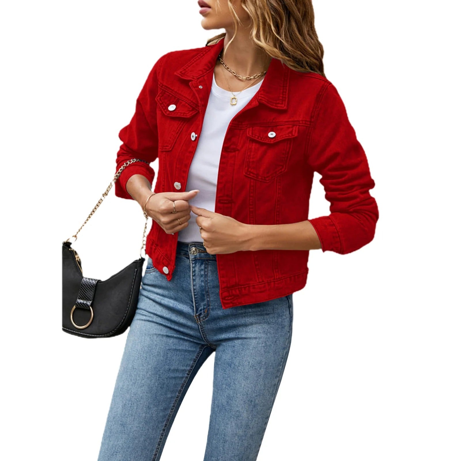 Bryle - Denimjacke mit Knöpfen