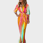 Lola - Maxi Print Sukienka