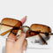 Klasyczne retro okulary bez oprawek