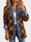 Naomi - Vintage Denim Jacket z Blokowym Printem
