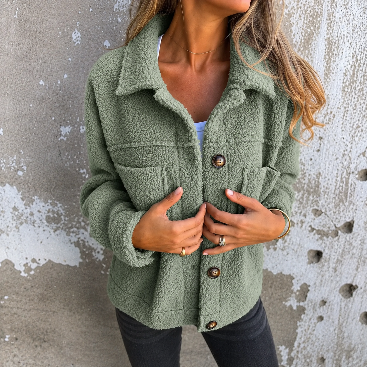 Megan - Miękka Kurtka Fleece